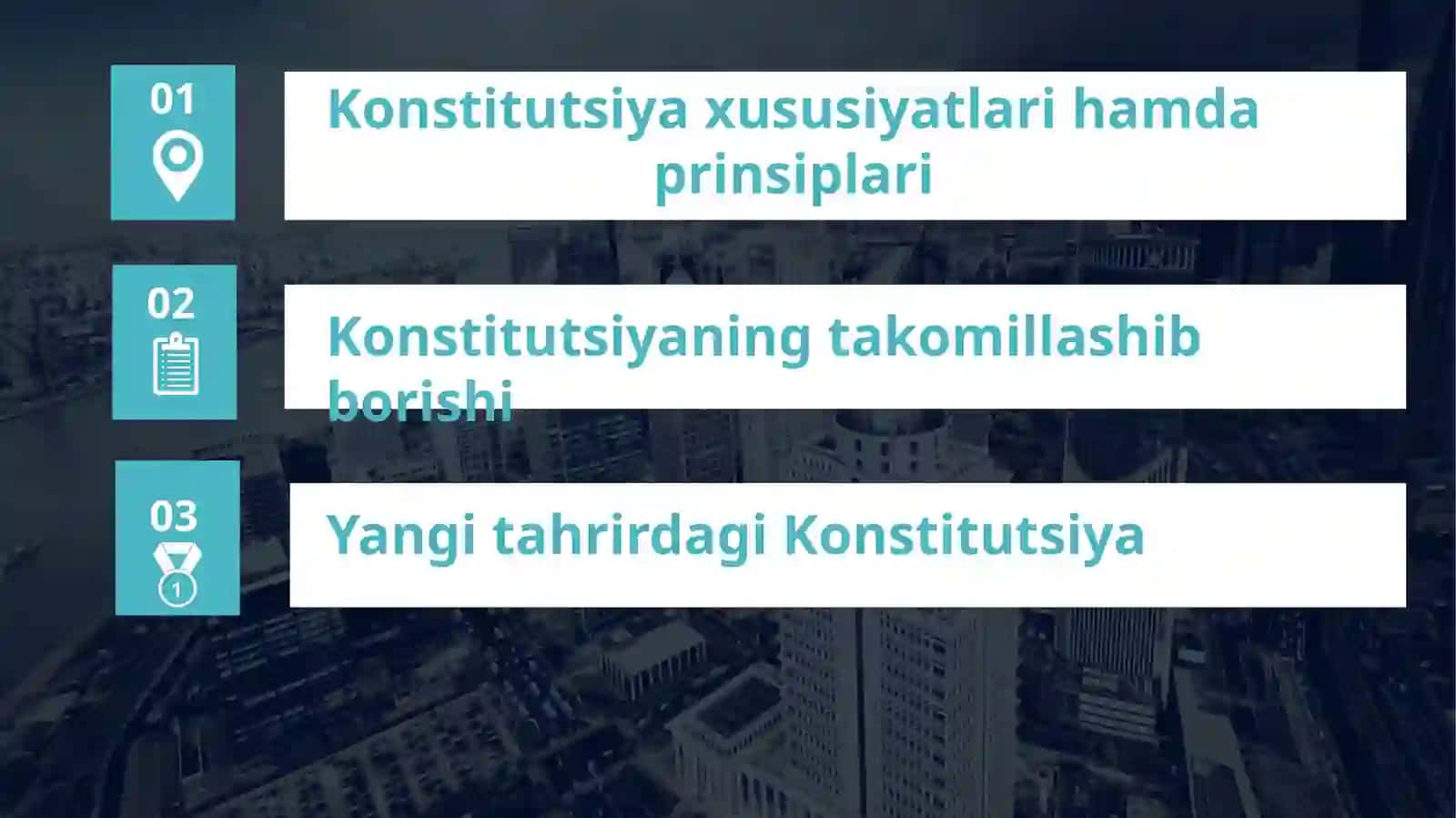 YANGI TAHRIRDAGI O’ZBEKISTON RESPUBLIKASI KONSTITUTSIYASINING QABUL QILINISHI 2