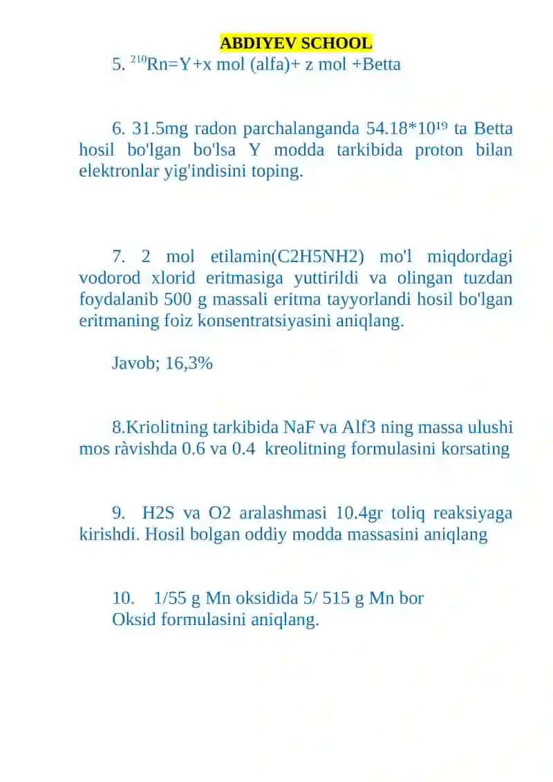 ABDIYEV SCHOOL 2