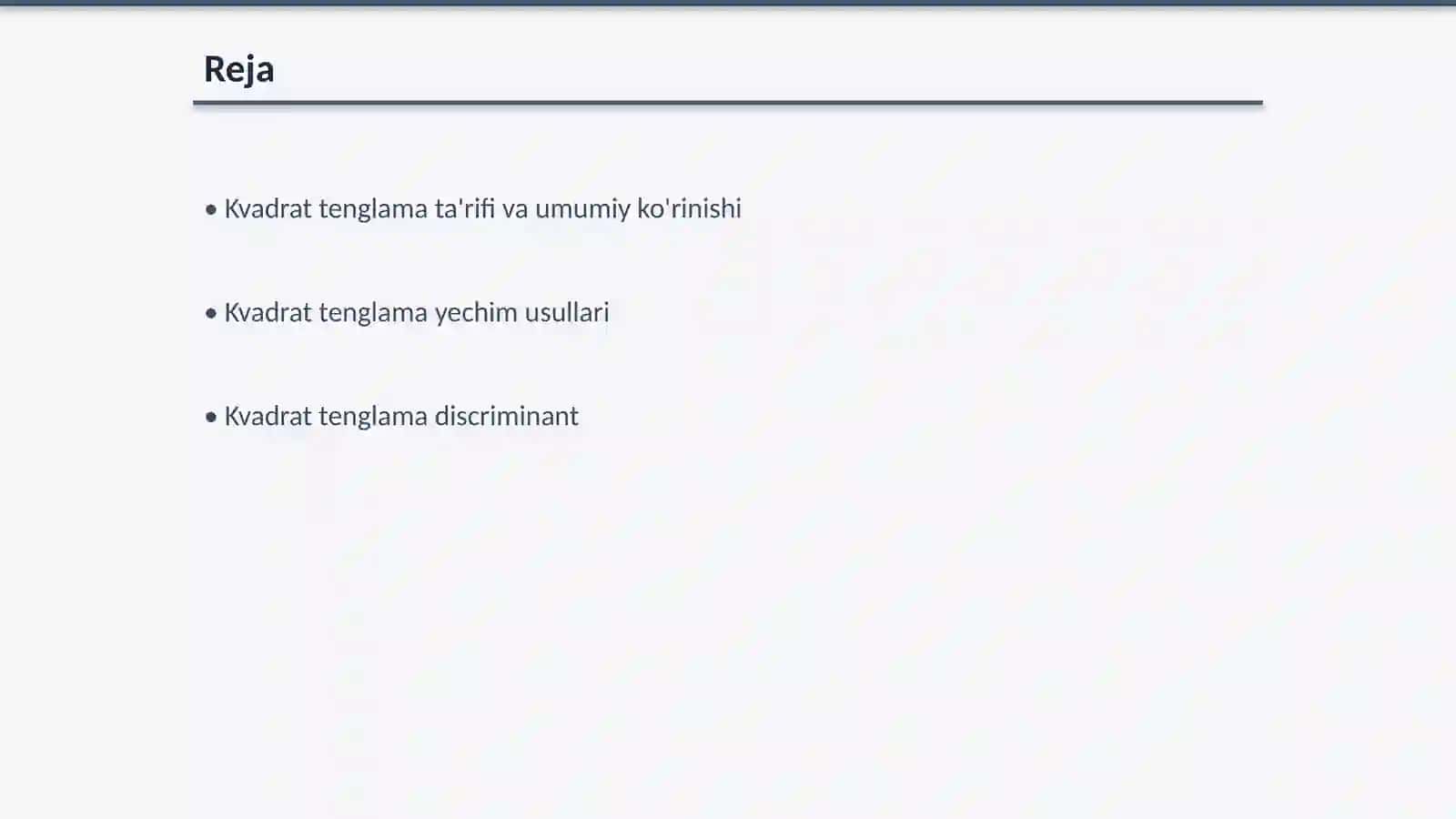 Kvadrat tenglama 2