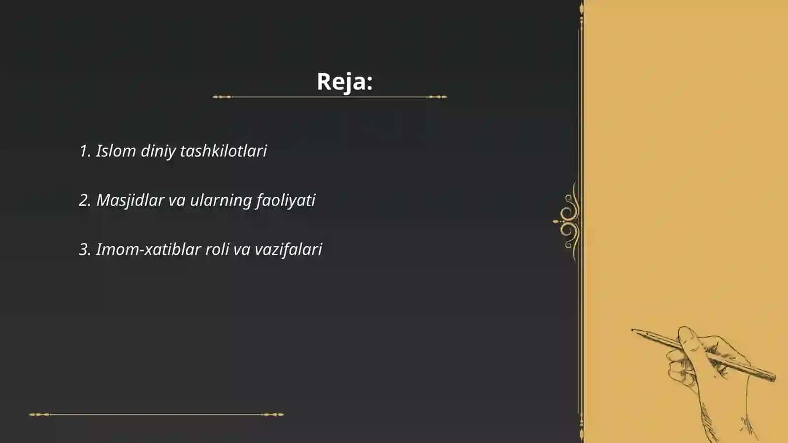Islom diniy tashkilotlari 2