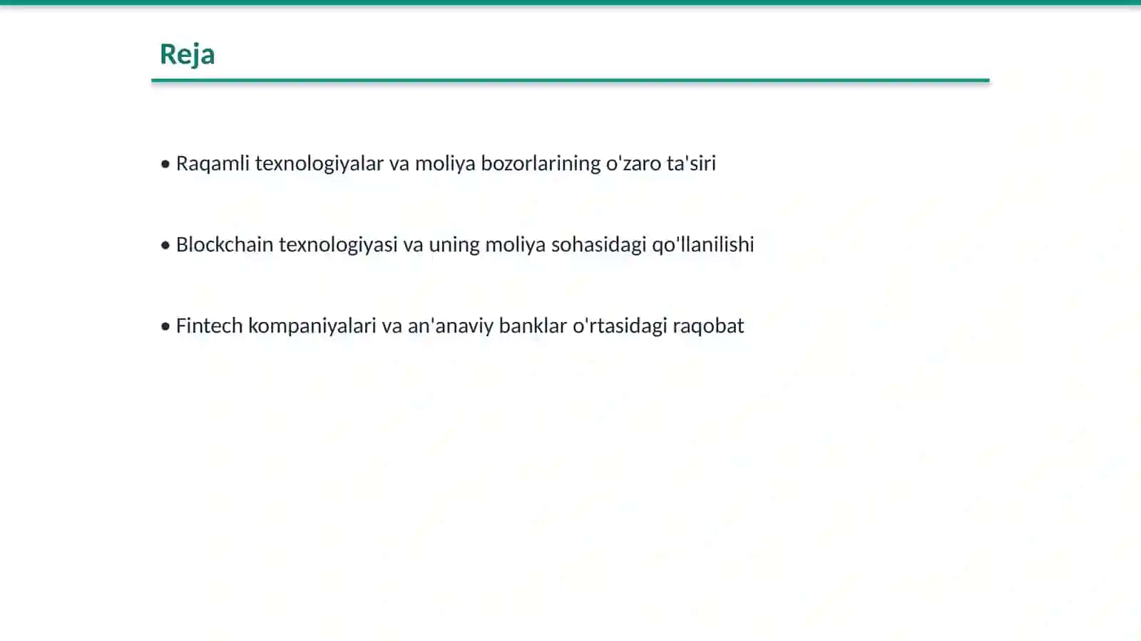 Moliya bozorlarida raqamli texnologiyalarni joriy etish 2