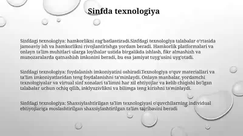 Sinfdagi texnologiya: hamkorlikni rag‘batlantiradi 2