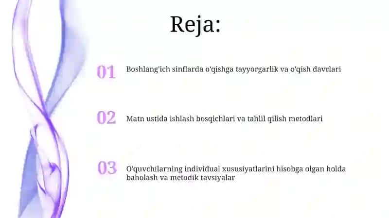 Boshlangich sinflarda matn ustida ishlash metodologiyasi 2