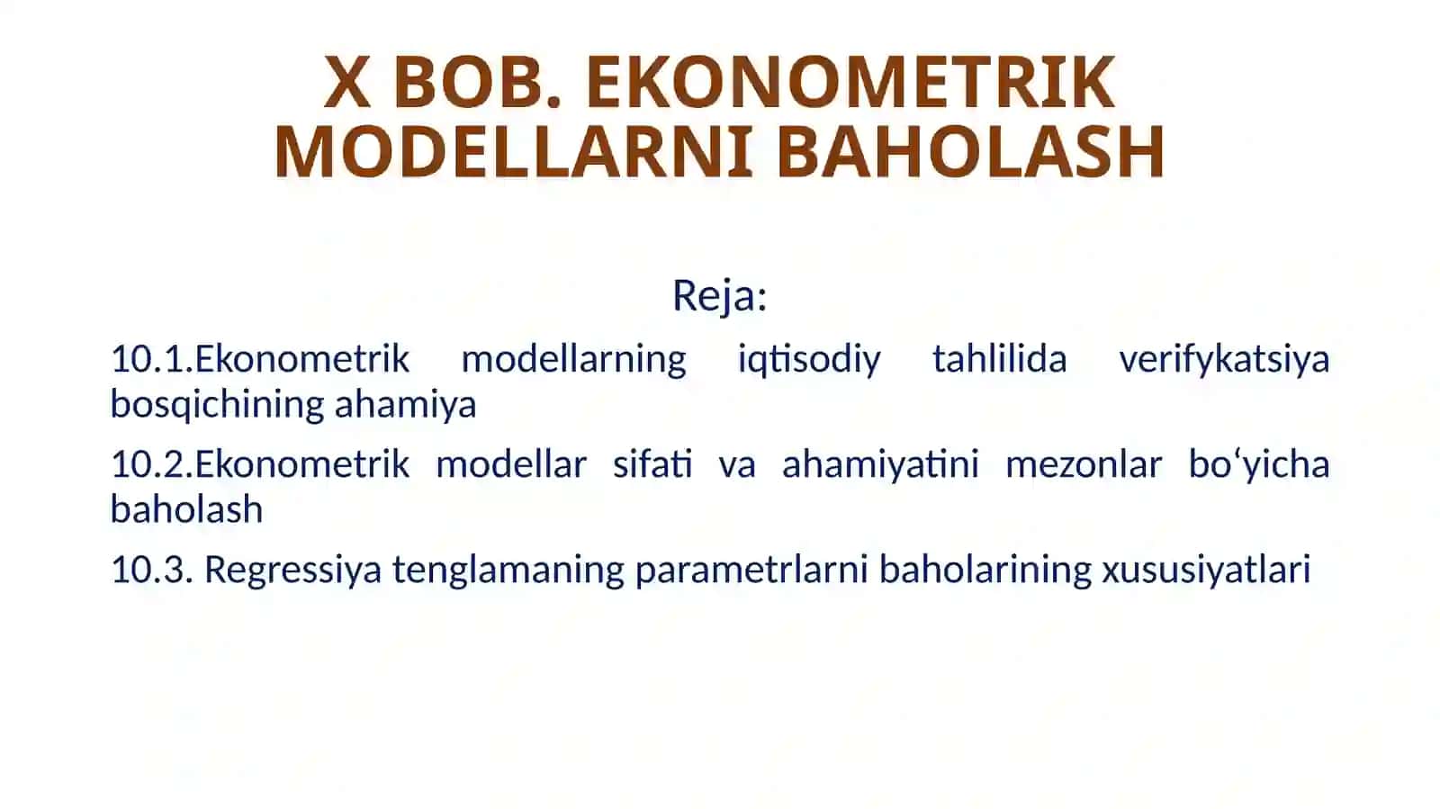 MAKROIQTISODIY PROGNOZLASHDA EKONOMETRIK USULLARDAN FOYDALANISH 2