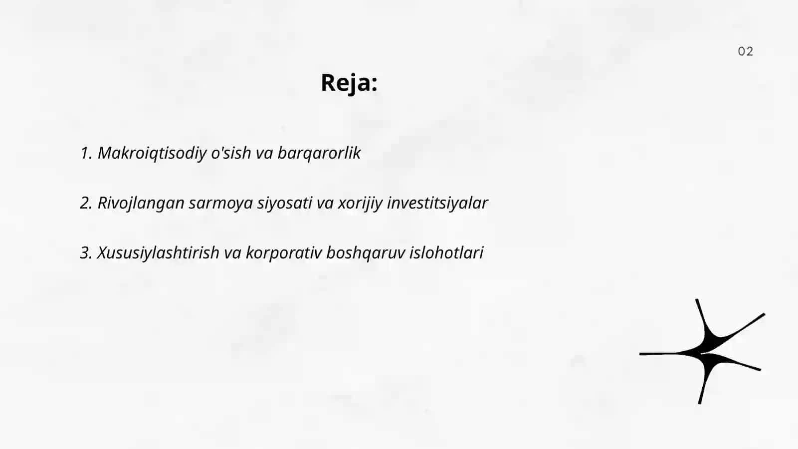 O'zbekistonda iqtisodiyot rivojlanishi 2