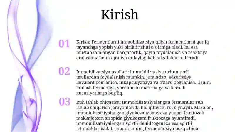 Immobilizatsiyalangan Fermentlarni Olish Va Spirt Ishlab Chiqarish 2