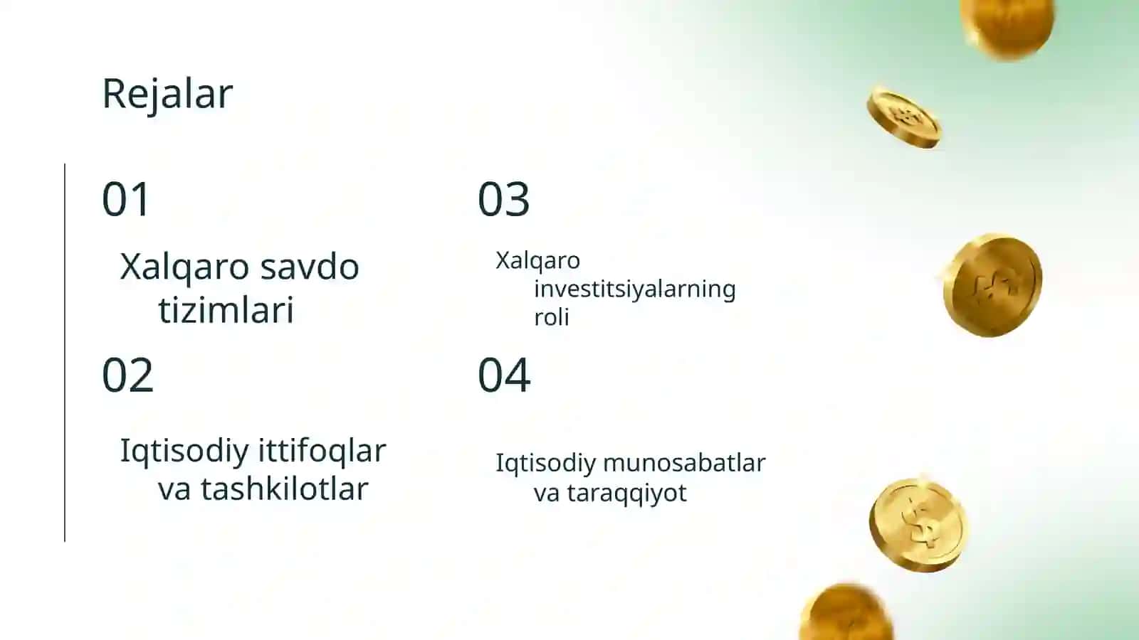 Xalqaro iqtisodiyot munosabatlarning asosiy shakillari 2