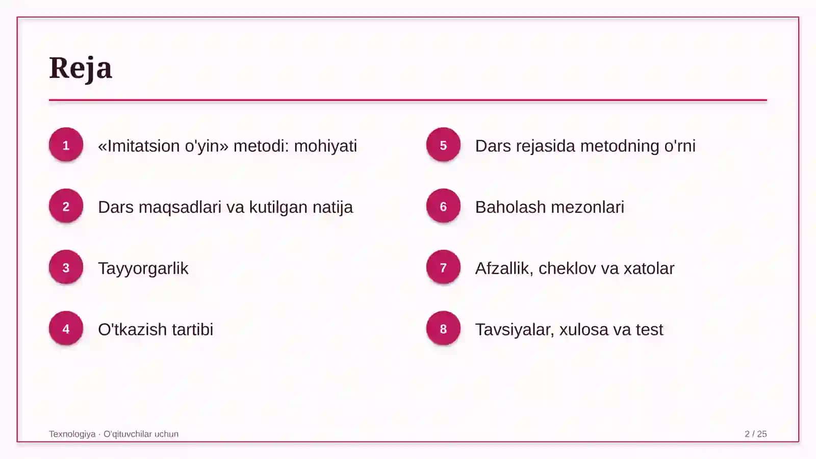 texnologiya darslarida imitatsion o'yin metodidan foydalanish 9424 2