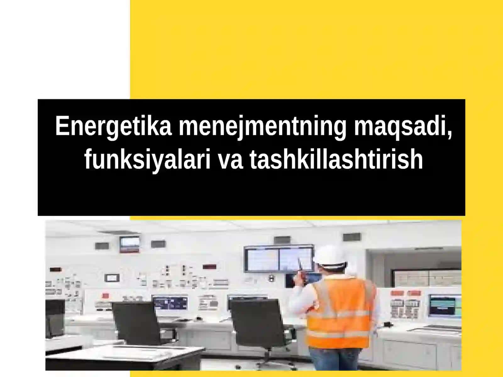 Энергетика менежментининг мақсади, функциялар ва ташкиллаштириш 2