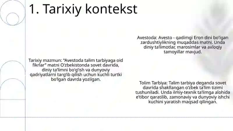 Avestoda Talim Tarbiyaga Oid Fikrlar 2