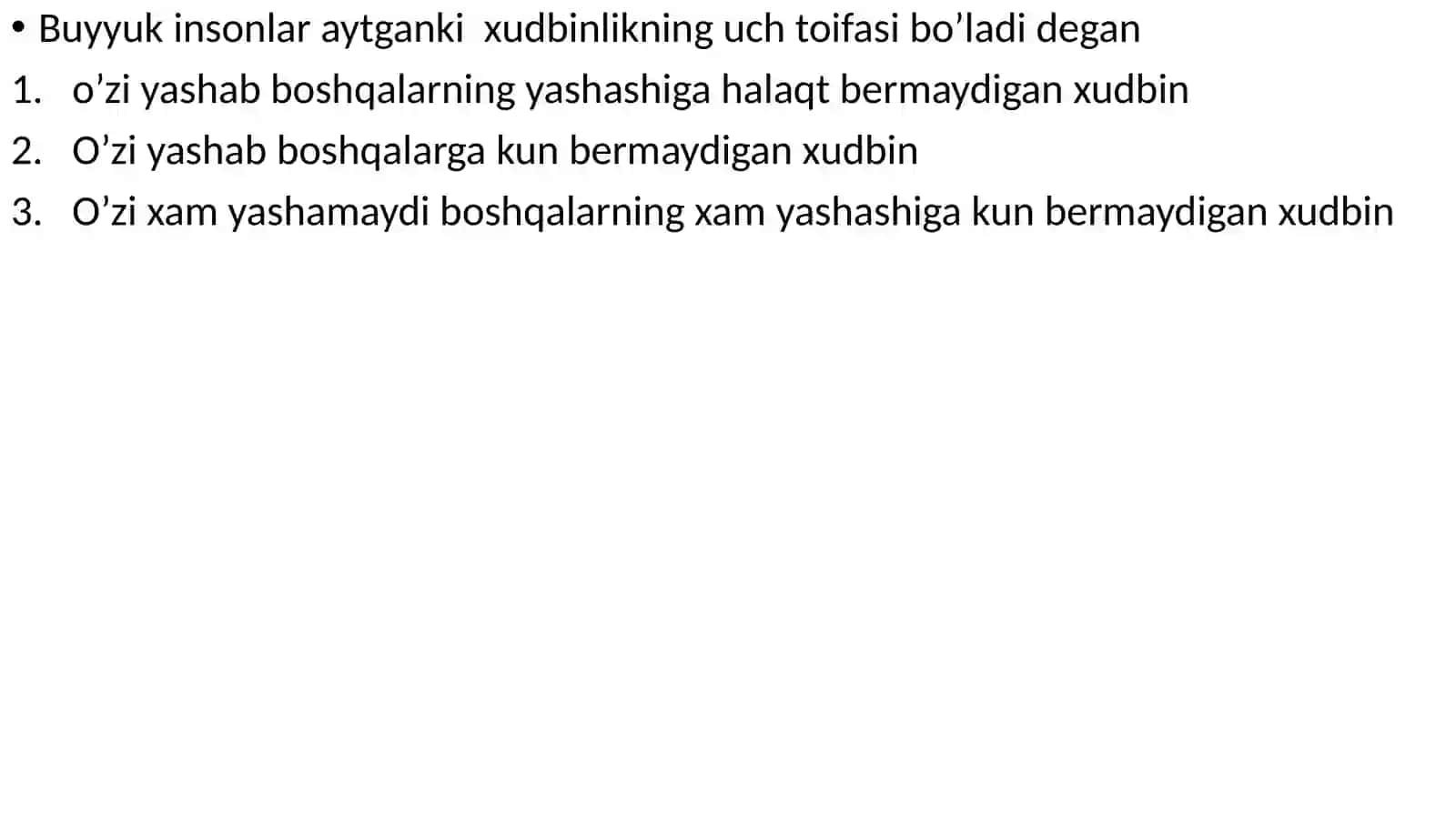 Inson hayoti ular orasidagi munosabatlar 2