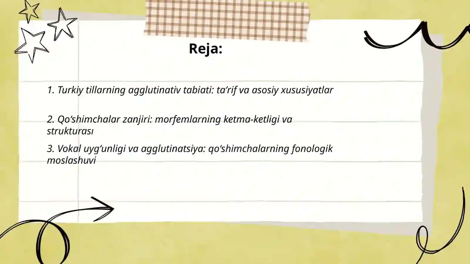 Turkiy tillarning agglutinativ tabiati 2