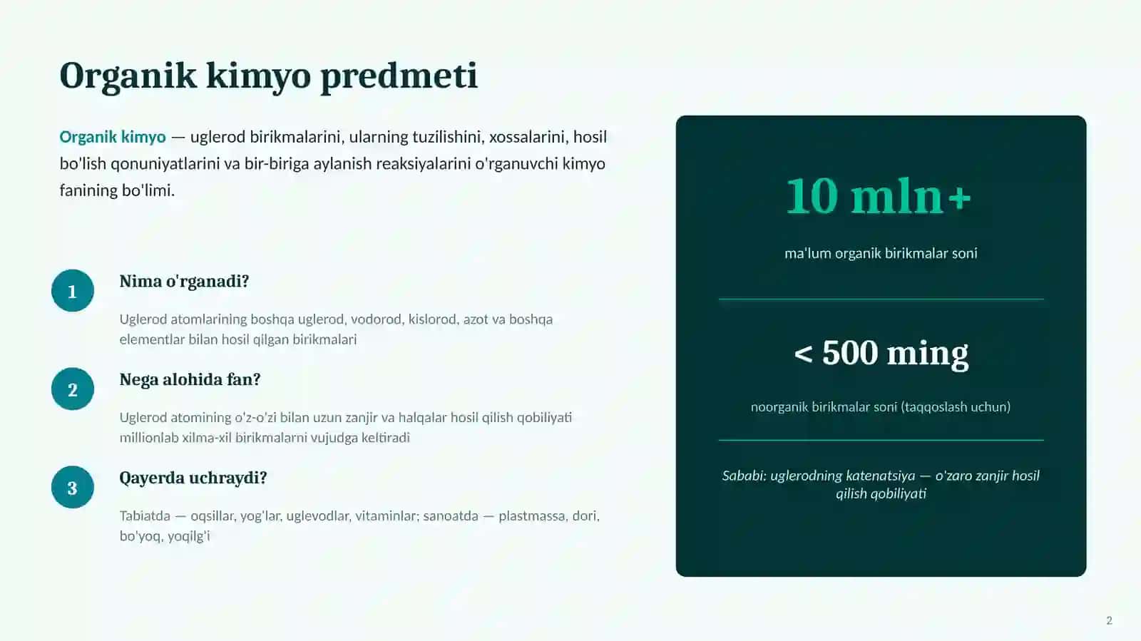 Organik kimyo 2