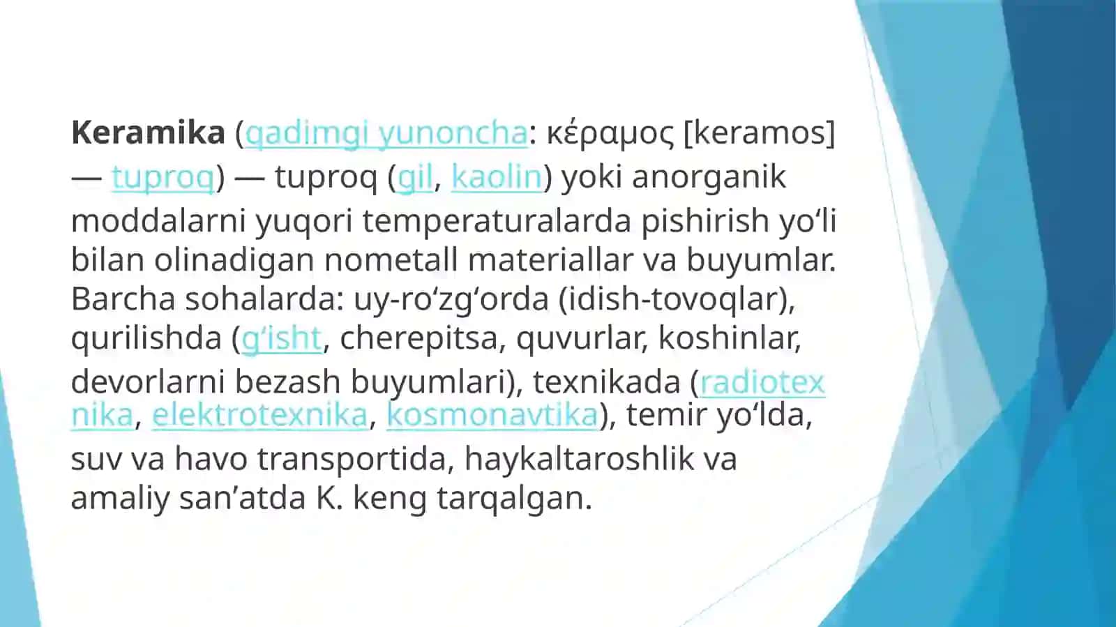Olovbardosh keramik materiallar 2
