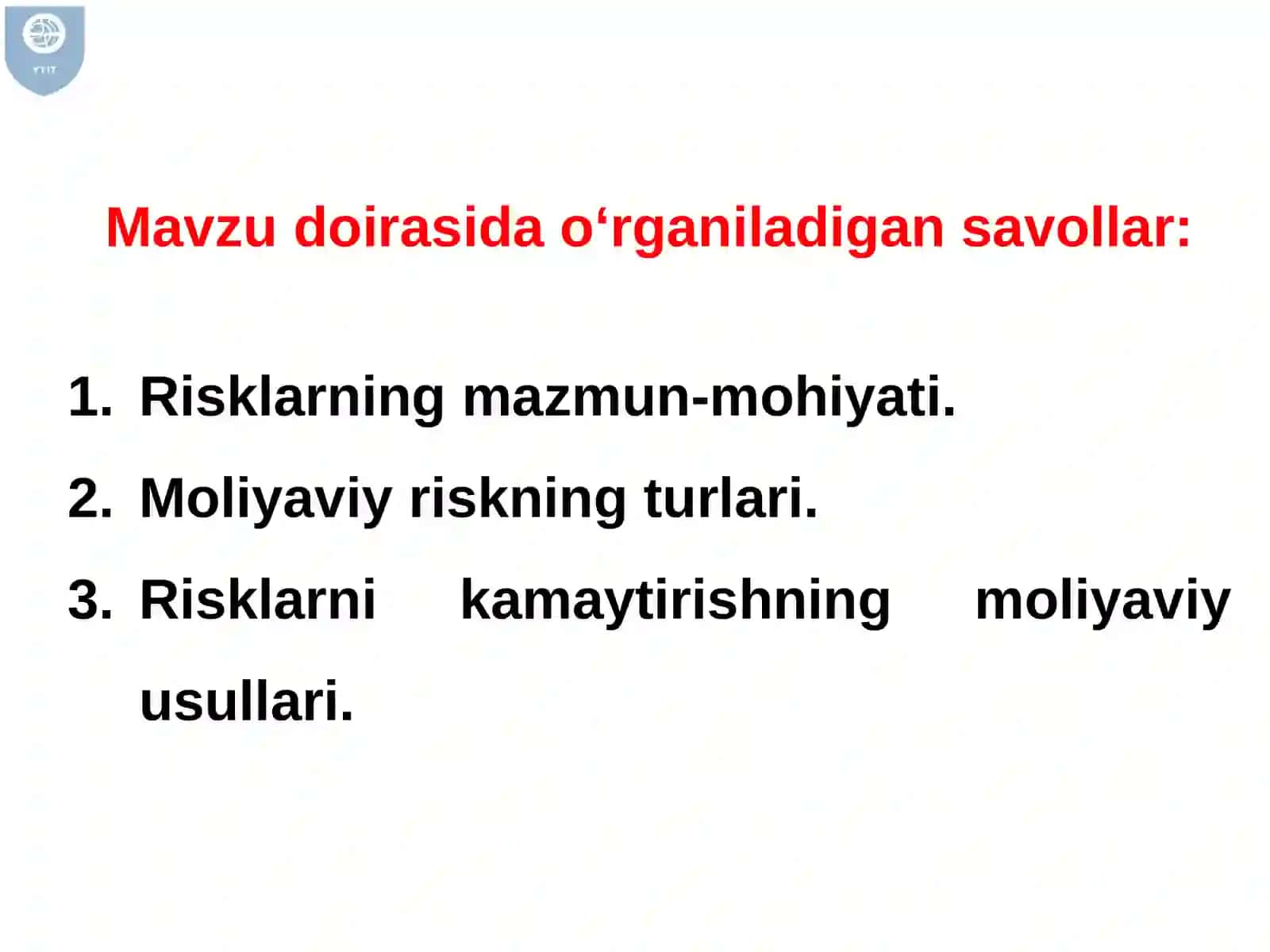 MOLIYAVA RISKLAR 2