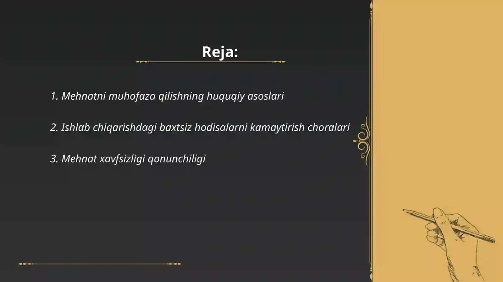 Mehnatni muhofaza qilishda davlat siyosati 2