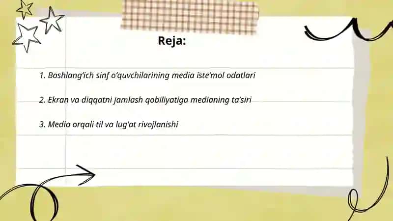 Medianing auditoriyaga ta'siri: Boshlangʻich sinf oʻquvchilari misolida. Hamidova Asila 2