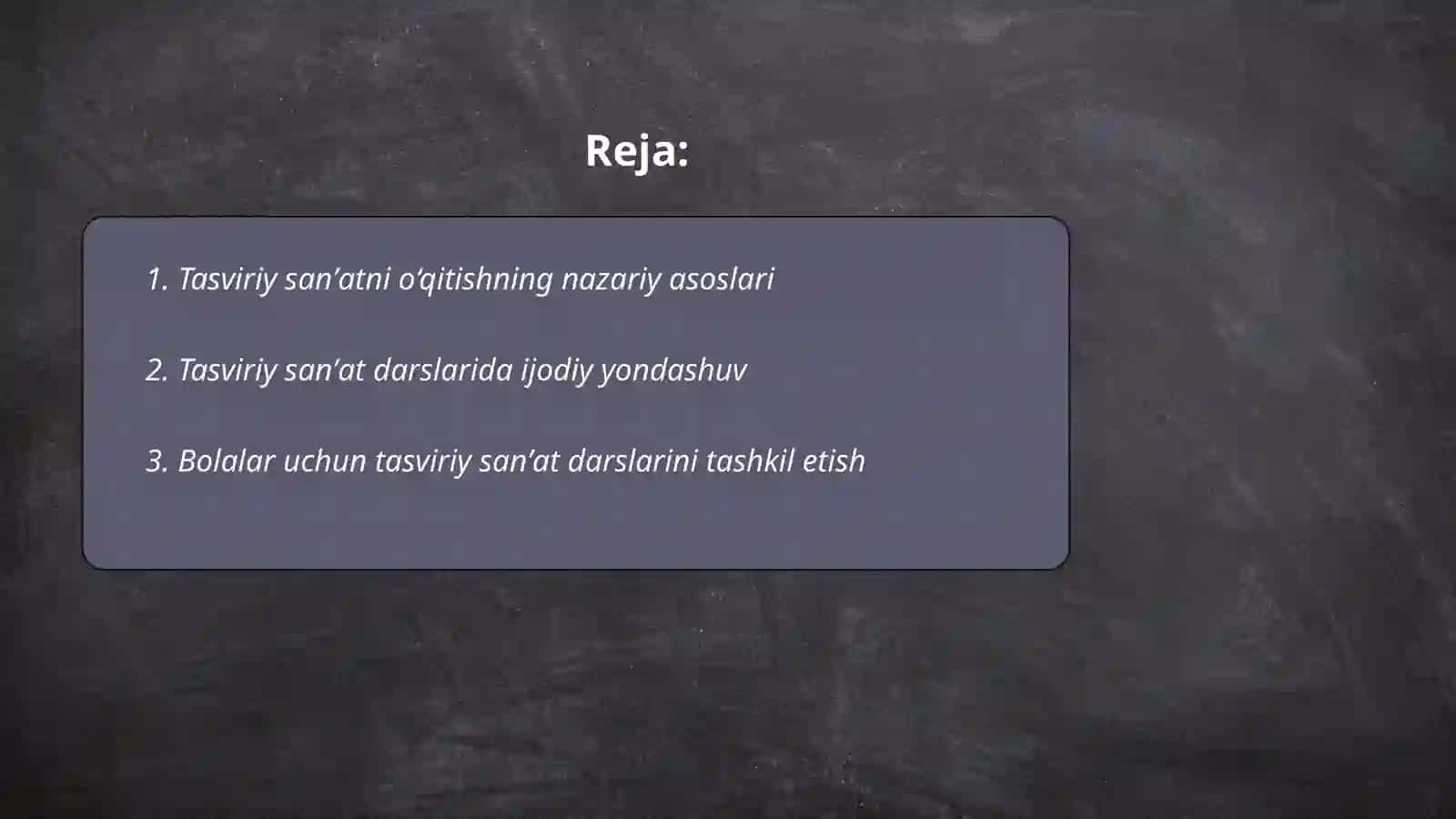 Tasviriy sanʼatga oʻrgatish metodlari va usullari 2