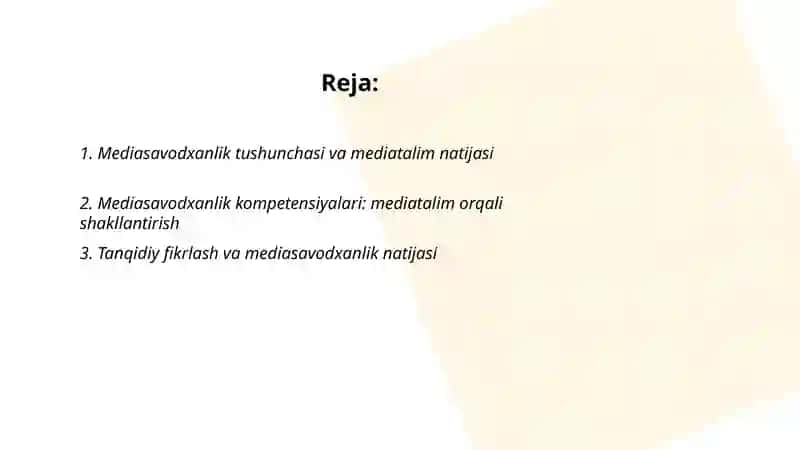 Mediasavodxanlik 2