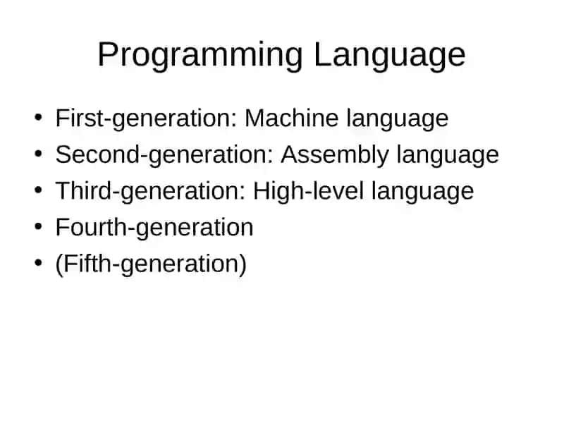 Introduction to Programming Language 2