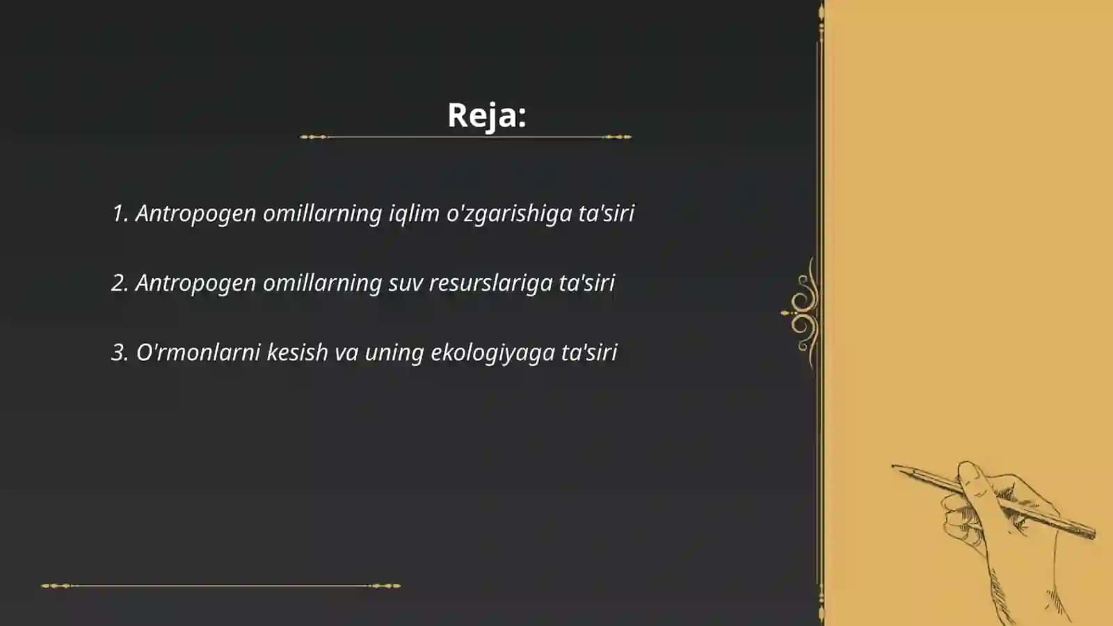 Antropogen omillarning tabiatga ta'siri 2