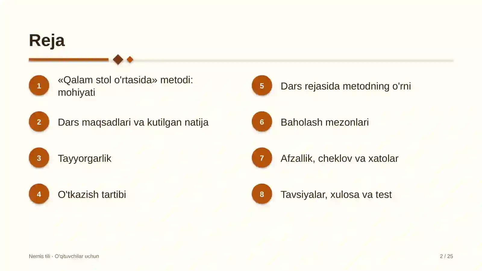 nemis tili darslarida qalam stol o'rtasida metodidan foydalanish 3158 2