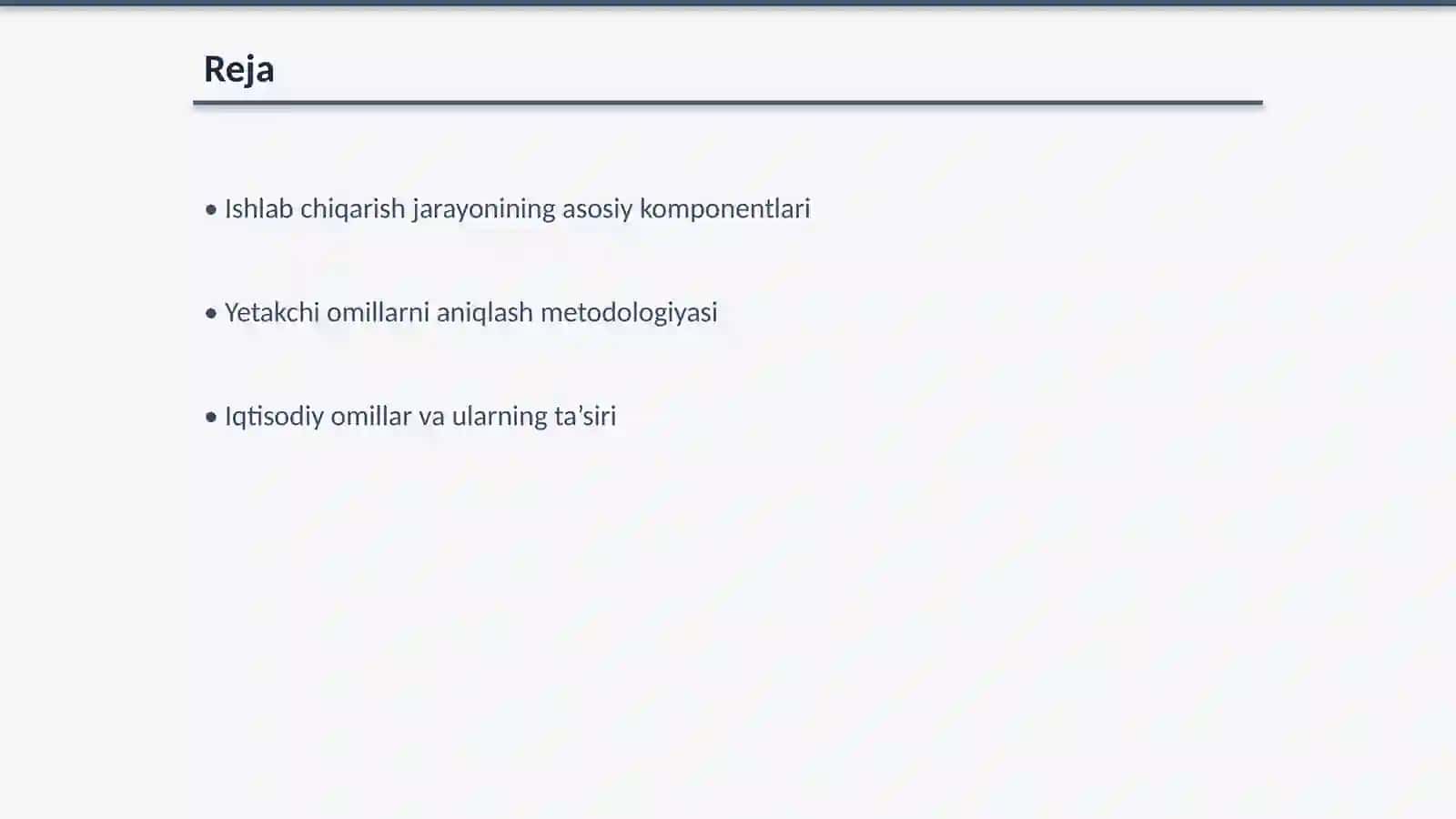 Yetakchi omillarni aniqlash metodologiyasi 2
