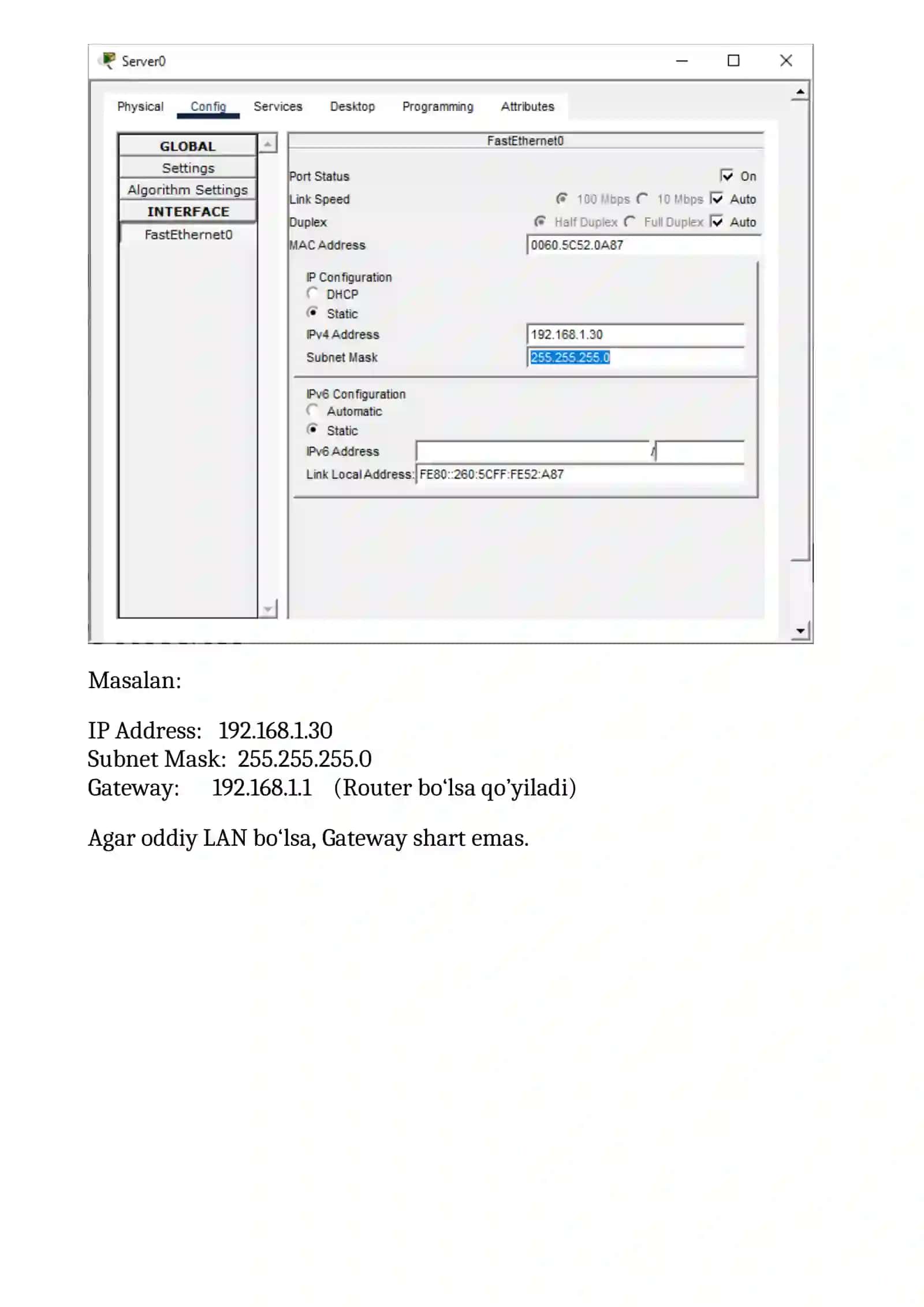 WEB Server. Cisco Packet Tracer’da HTTP va HTTPS paketlari simulastsiyasi 2
