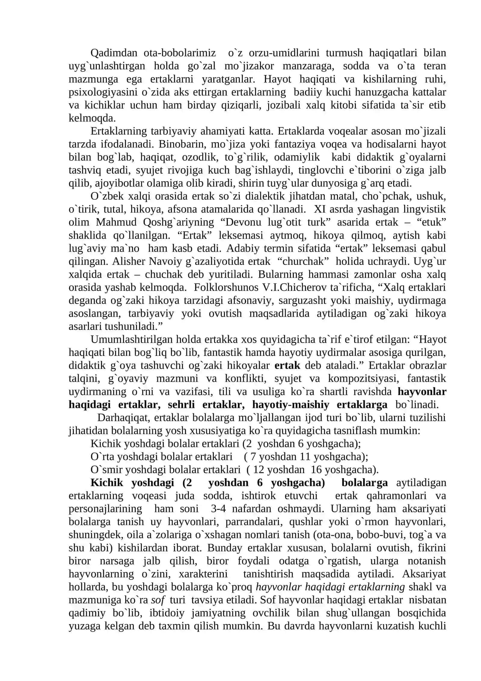 Yosh toifasiga qarab ertaklar 2