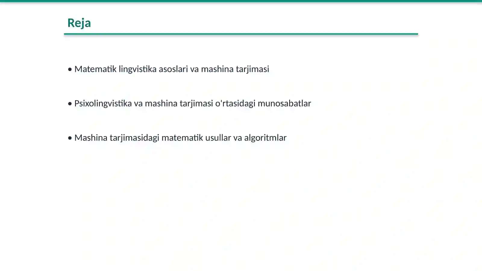 Mashina tarjimasining matematik lingvistika va psixolingvistika bilan aloqasi 2