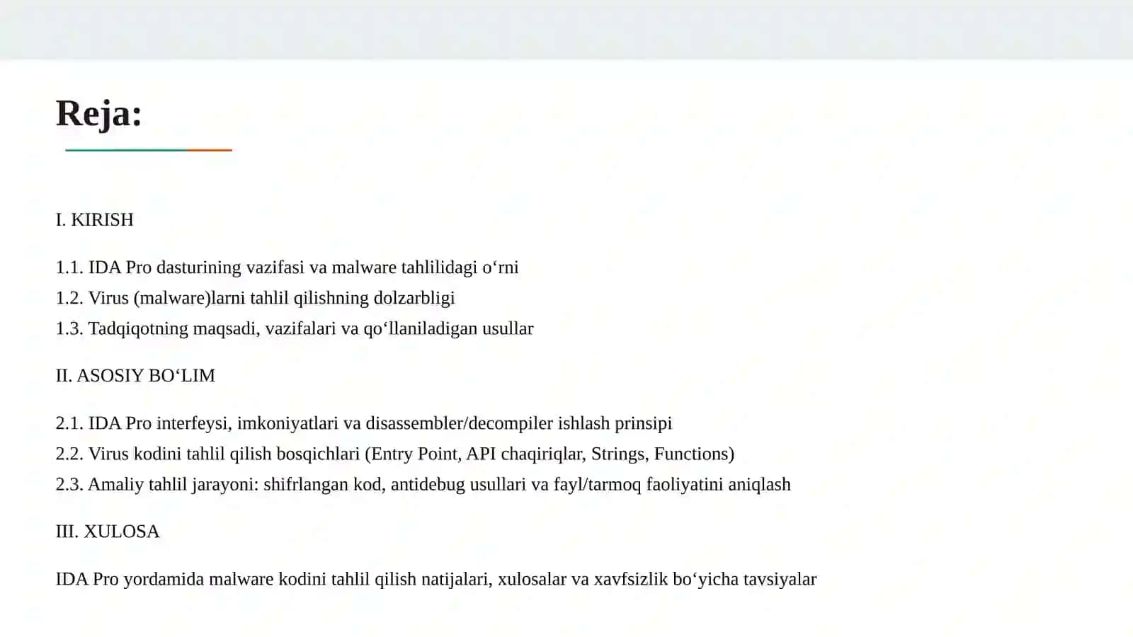 IDA Pro orqali virus kodini o‘rganish 2