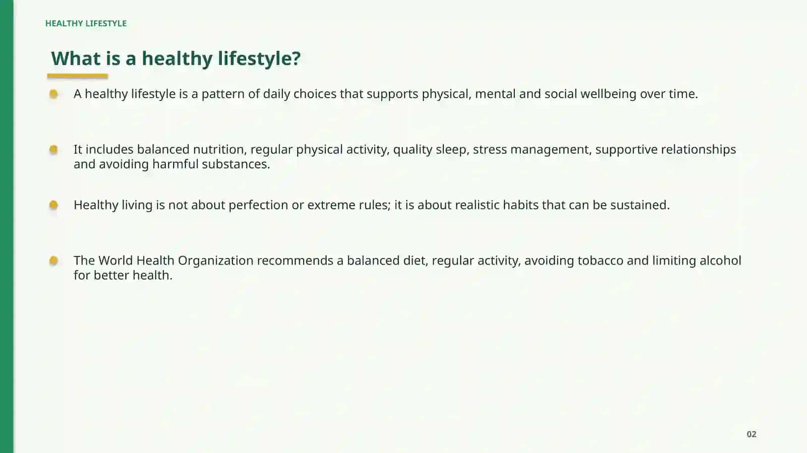 HEALTHY LIFESTYLE 2