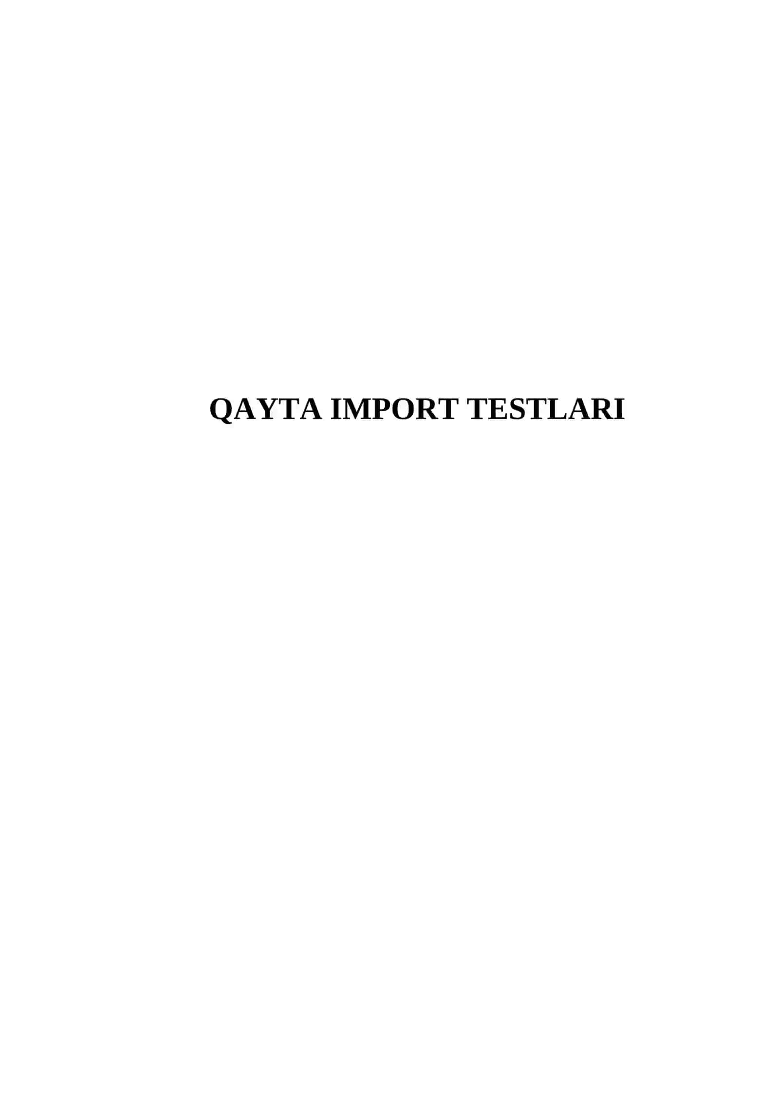 QAYTA IMPORT TESTLARI 2