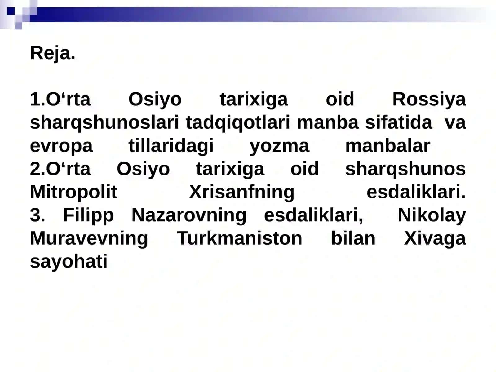 Rossiya sharqshunoslari tadqiqotlari 2
