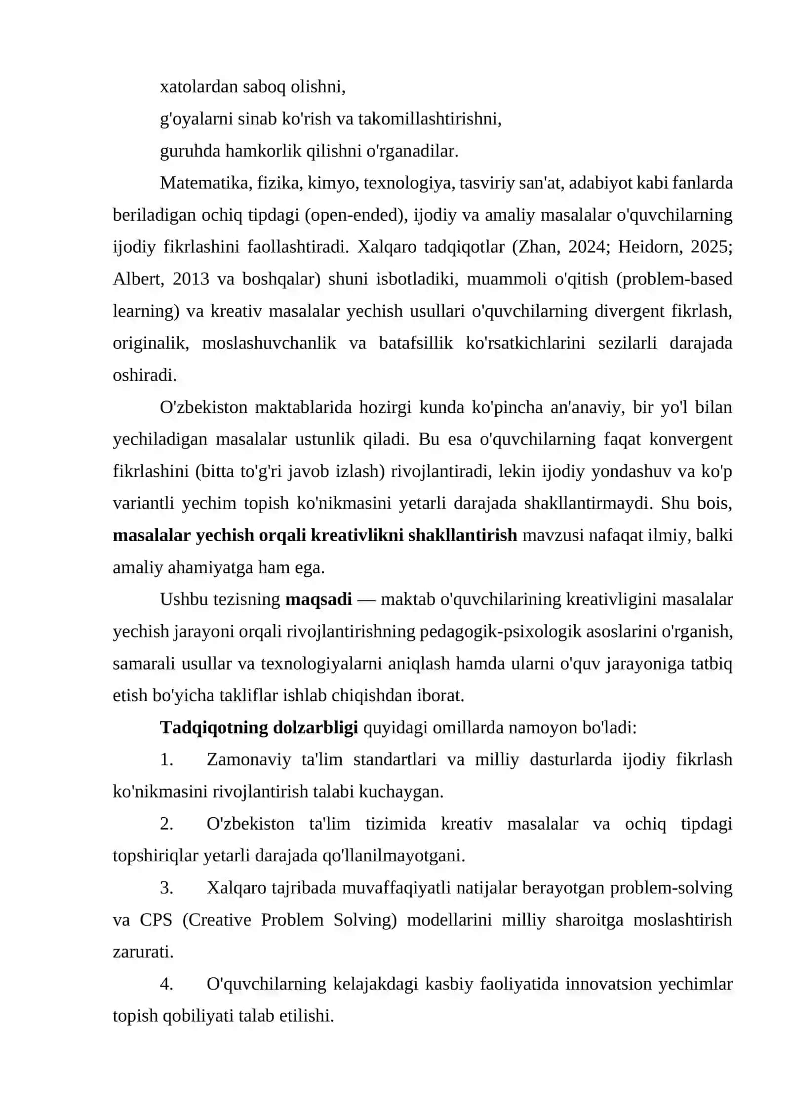 O'quvchilarning Kreativligini Rivojlantirish 2