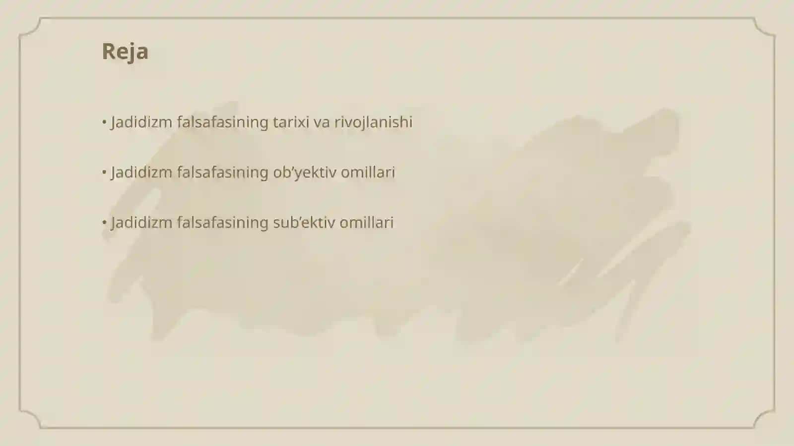 Jadidizm falsafasi 2