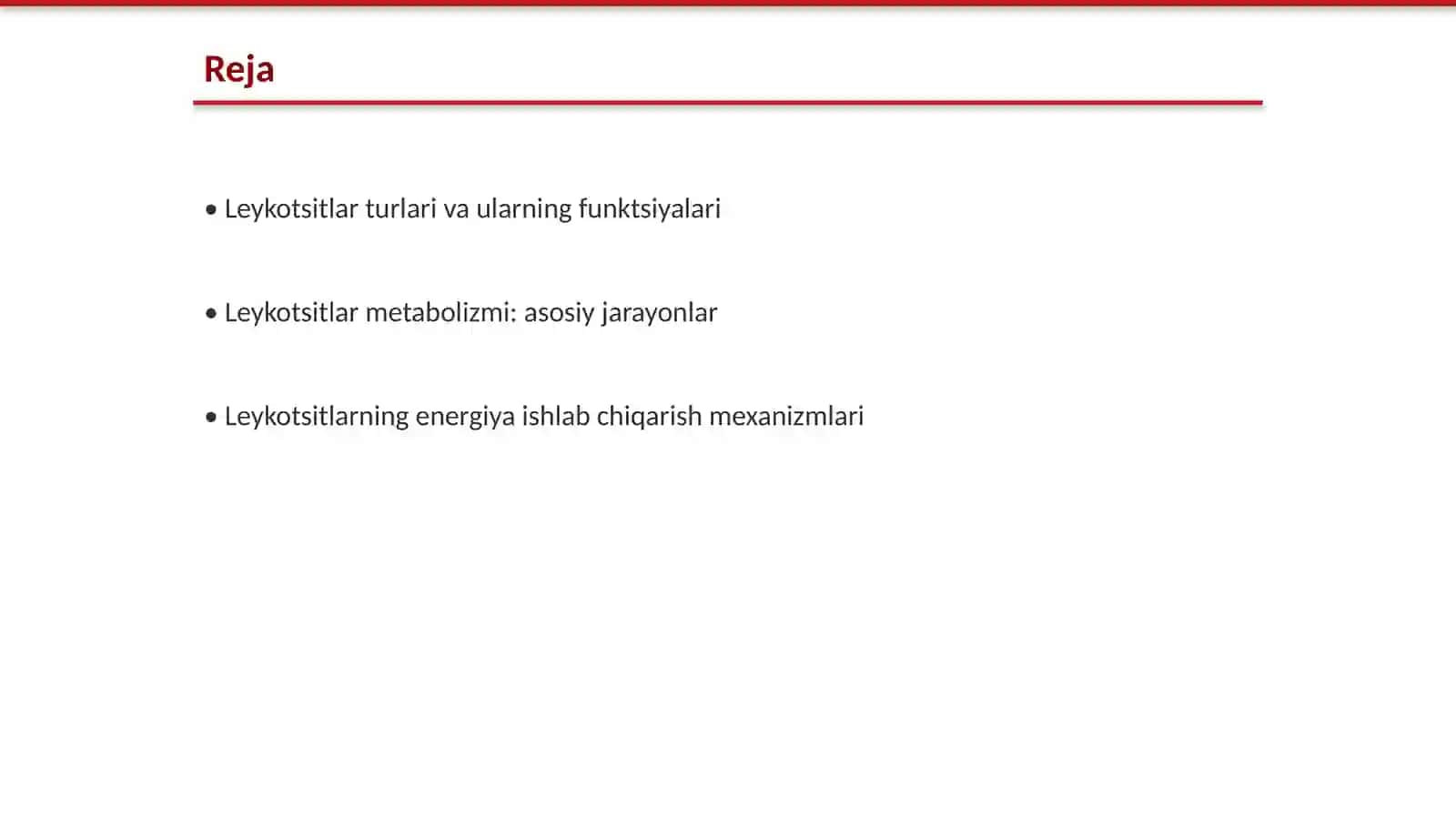 Leykotsitlar metabolizmi xusuliyatlari 2