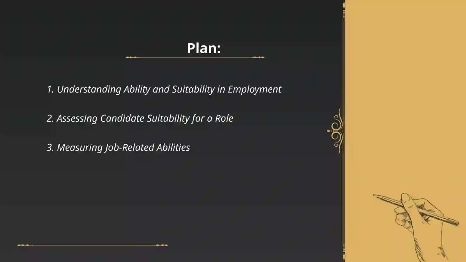 Ability and Suitability 2