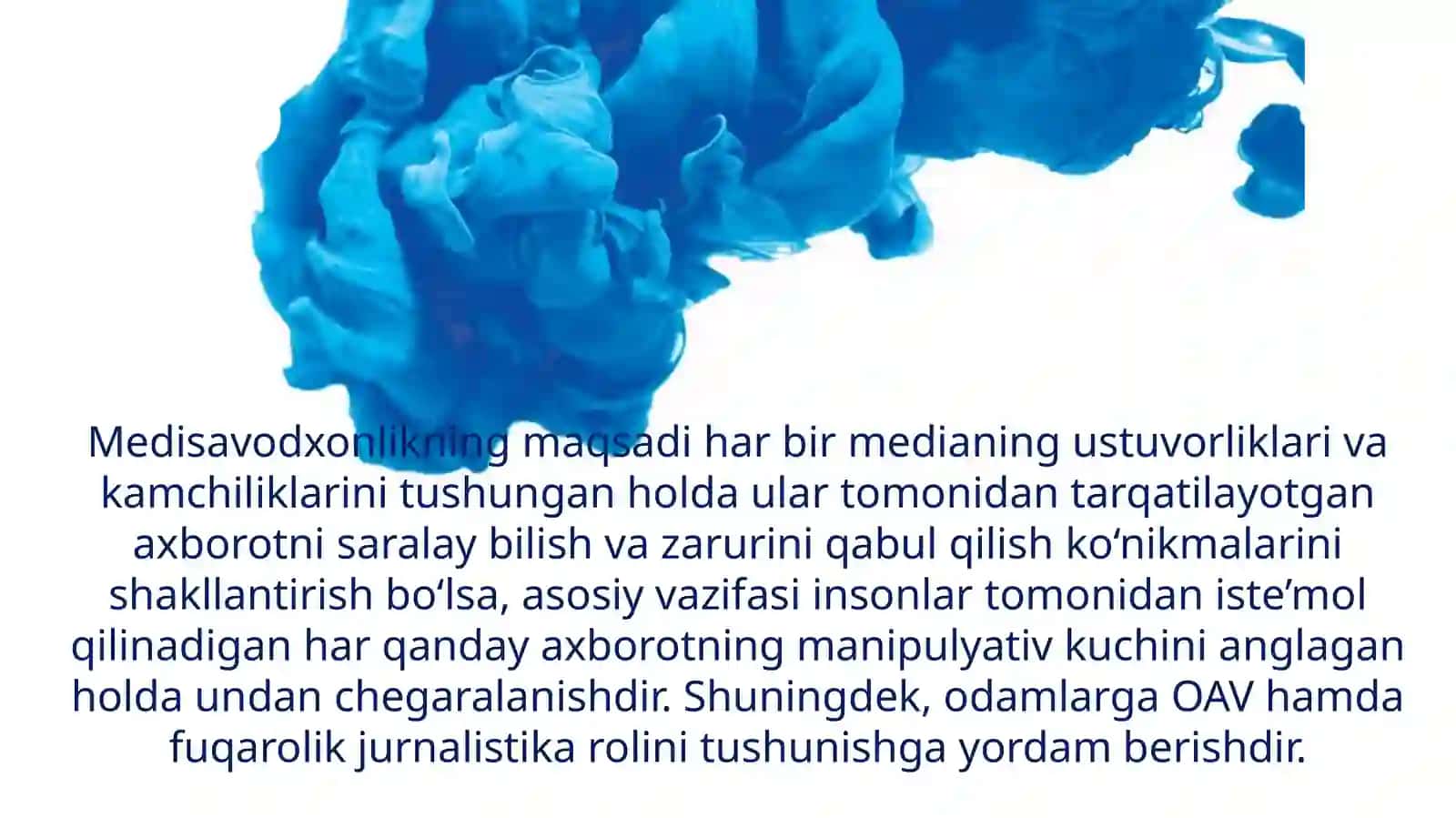 Mediasavodxonlik va axborot fanining jamiyatdagi o'rni 2