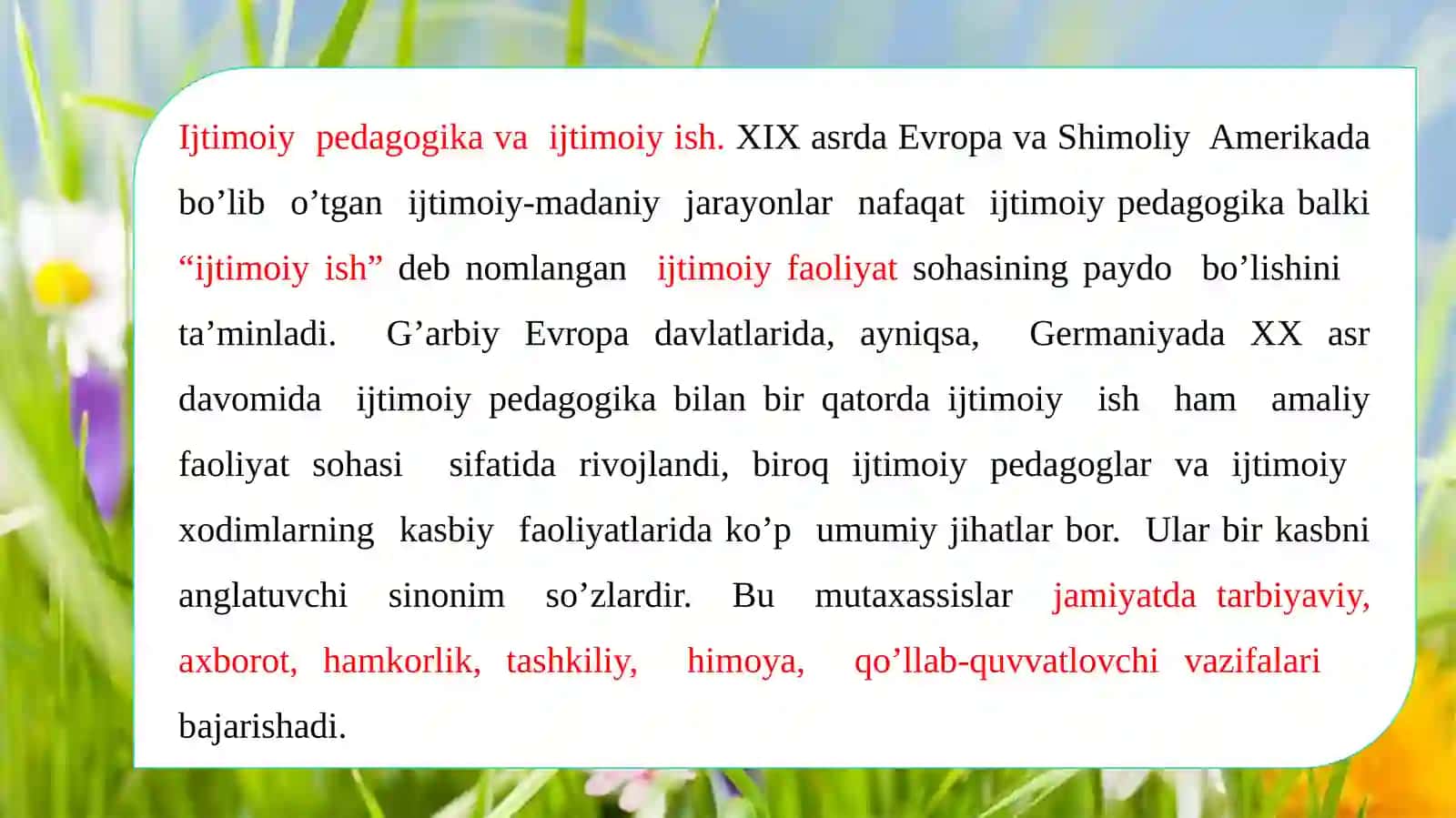 Ijtimoiypedagogikaamaliyfaoliyatsohasisifatida 2