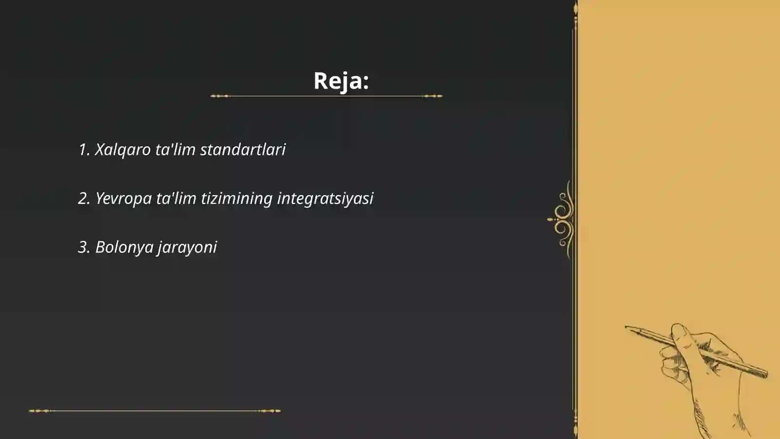 Xalqaro ta'lim standartlari 2