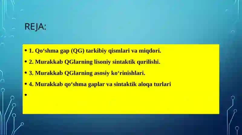 Murakkab Qo‘shma Gaplar 2
