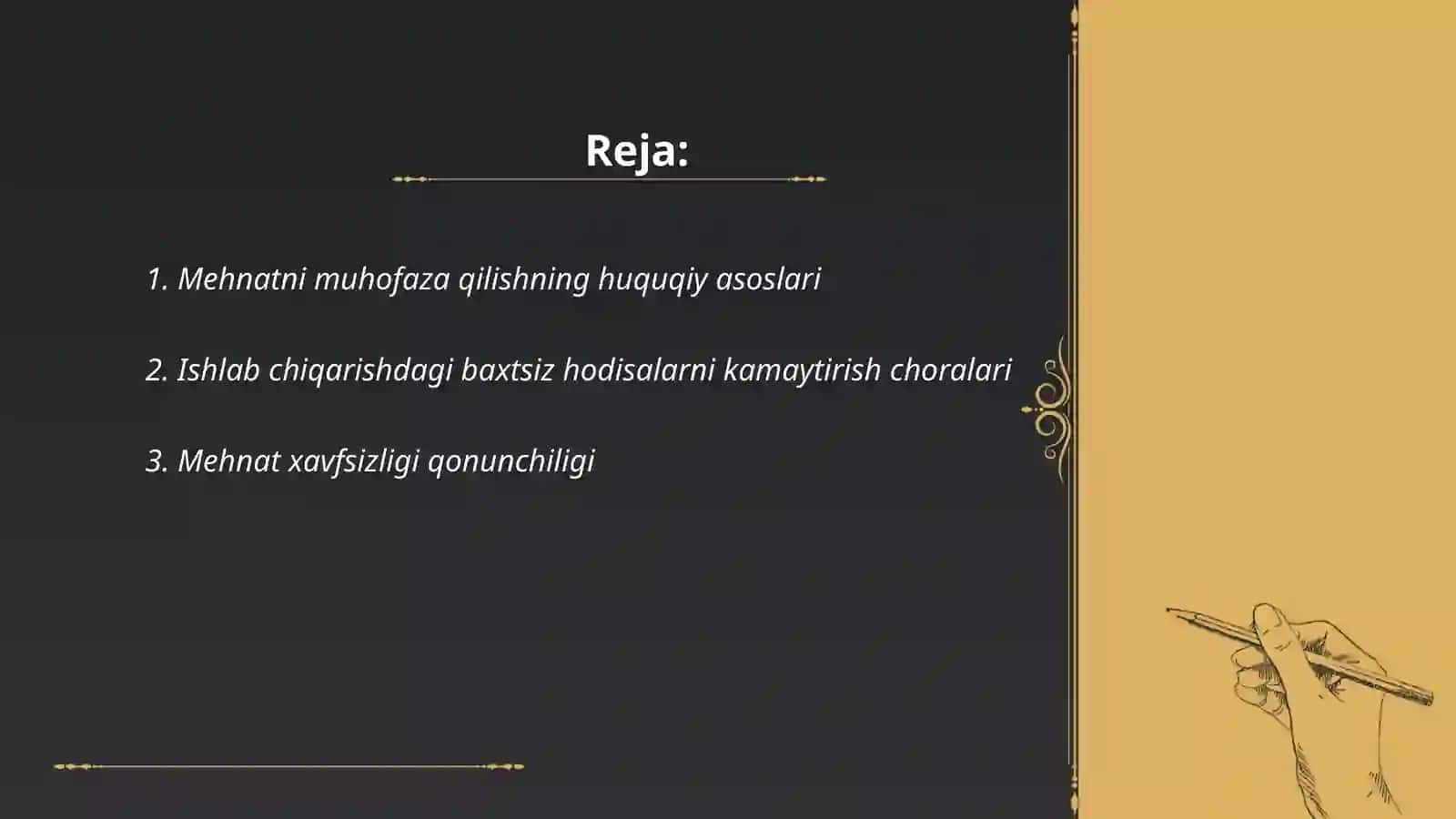 Mehnatni muhofaza qilishda davlat siyosati 2