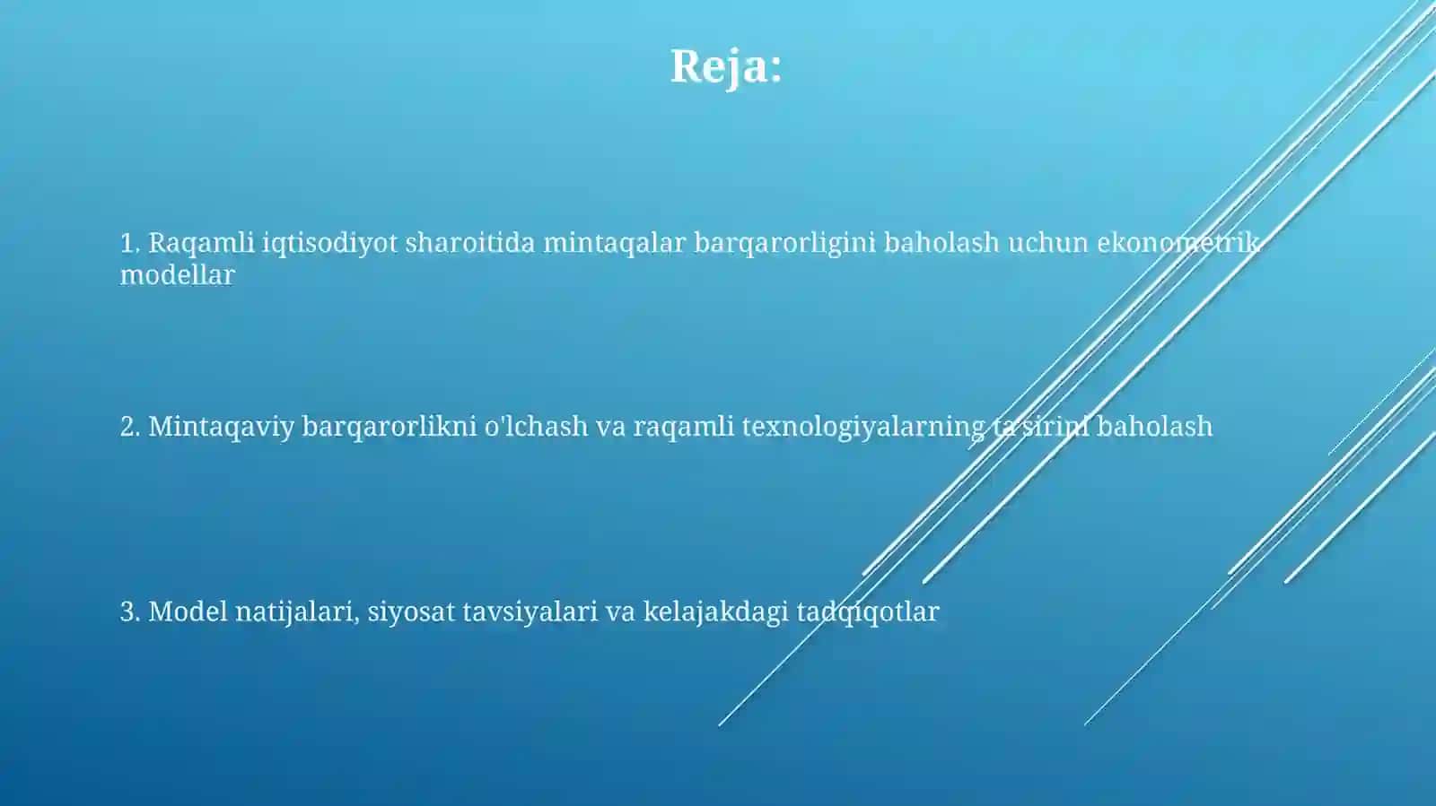Raqamli iqtisodiyot sharoitida hududlarning barqarorligini baholash nekonometrik modellari 2