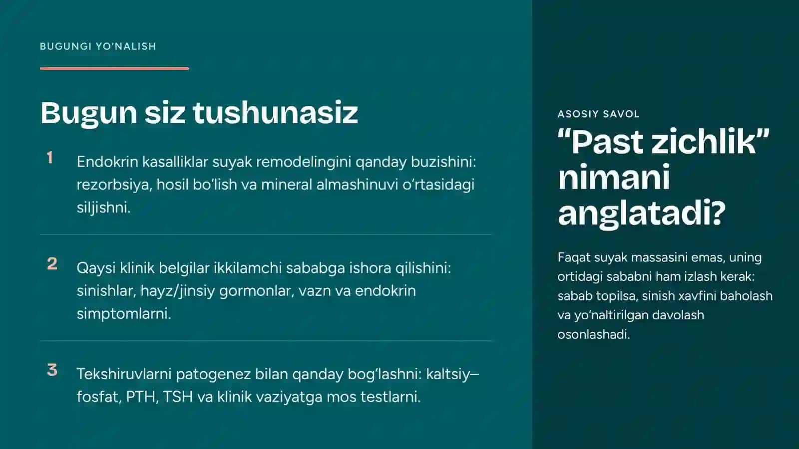 ENDOKRINOLOGIYA · SUYAK ALMASHINUVI 2