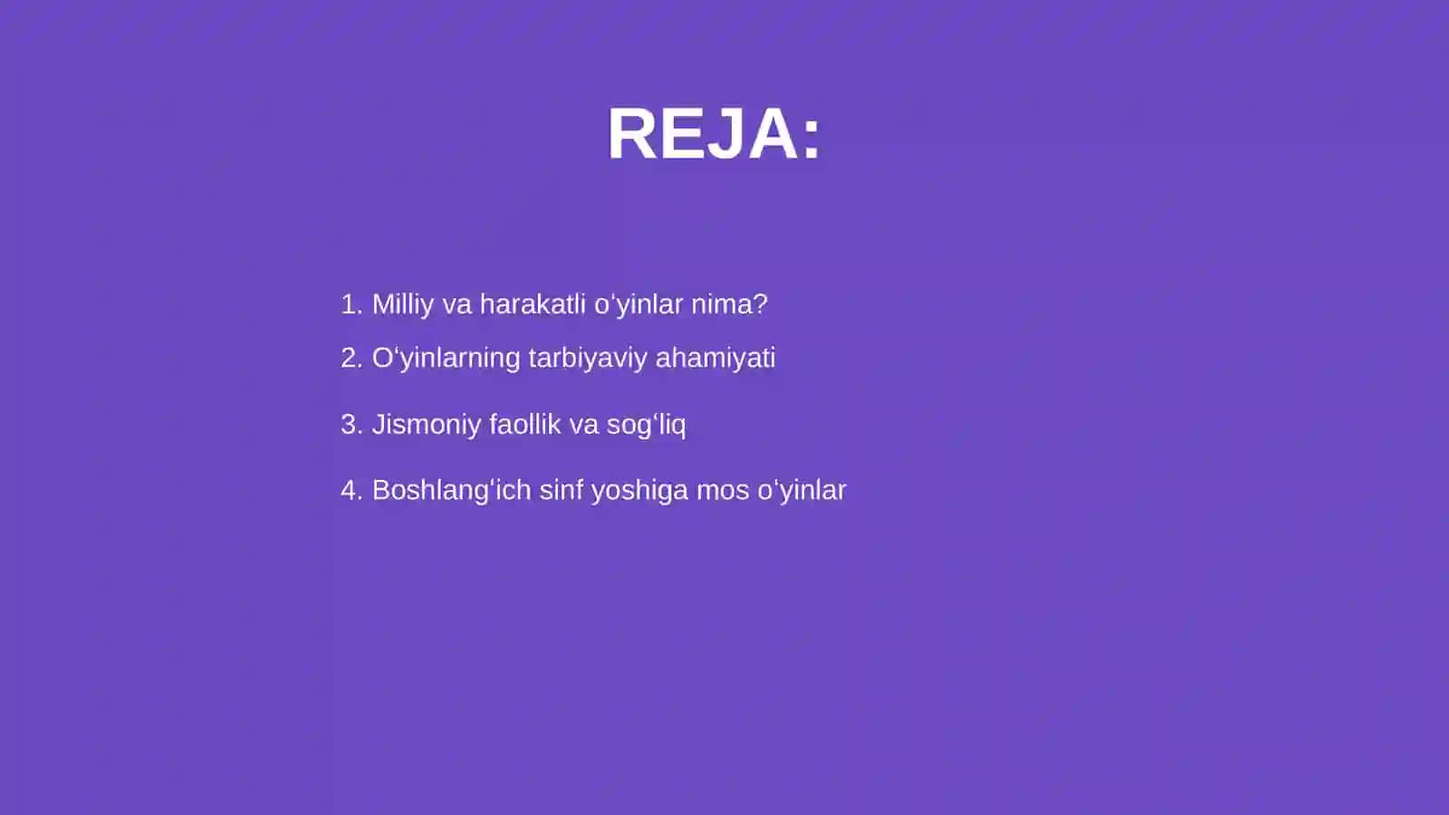 Milliy va harakatli oʻyinlar 2
