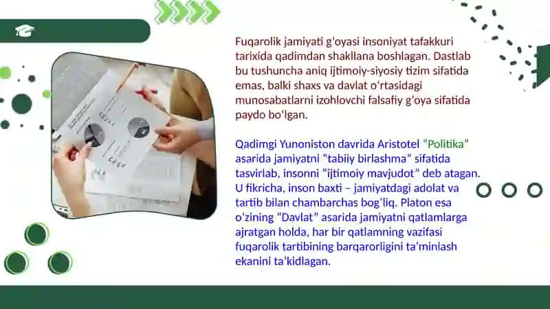 Fuqarolik jamiyati g'oyasining rivojlanish tarixi va asosiy bosqichlari va istiqbollari 2