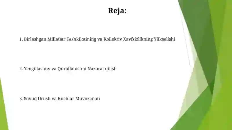 Xalqaro Tashkilotlarning roli 2