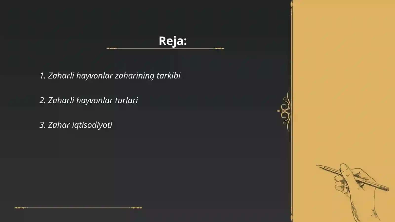Zaharli hayvonlar zaxarining tibbiyotdagi ahamiyati 2