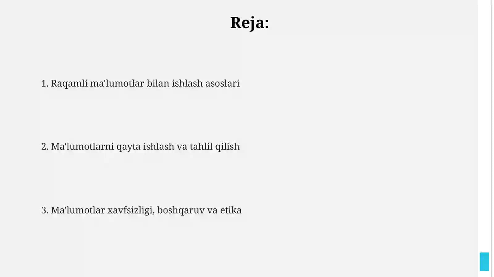 Raqamli ma'lumotlar formati 2